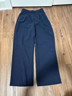 Abercrombie & Fitch Navy Sloan Trousers Curve Love